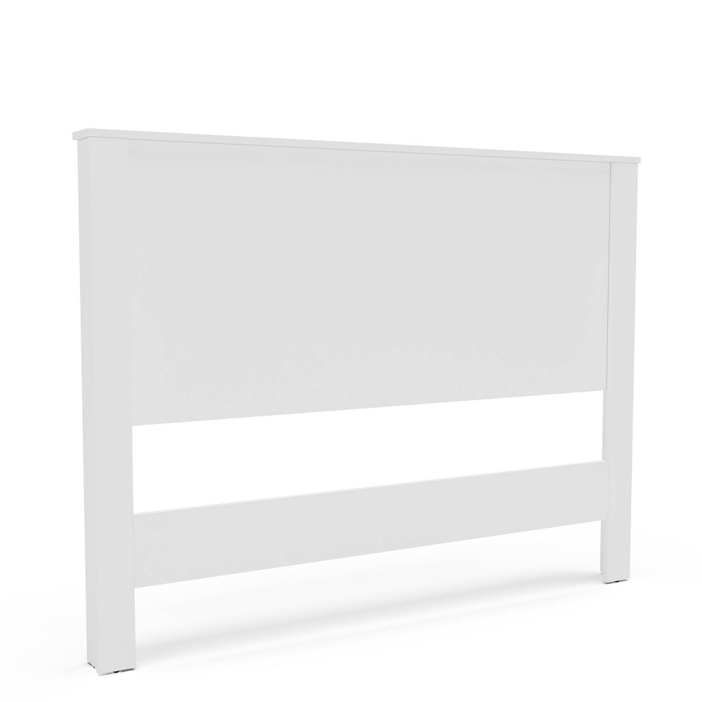 Full Juliette Panel Headboard White - Polifurniture: Modern Style, Wood Composite, 44" High