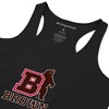 Brown University Adult Women's Sport Tank Top Primary Logo, Black - 4 of 4