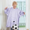 Catalonia Blanket Hoodie Sweatshirt for Kid, Fleece Snuggy Soft Wearable Blanket Pullover 4-12 Years Boy Girl Cozy Warm Gift - 3 of 4
