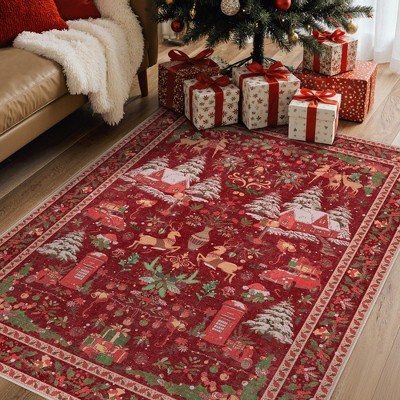 Abynow Geometric Modern Loomed Machine Washable Area Rug