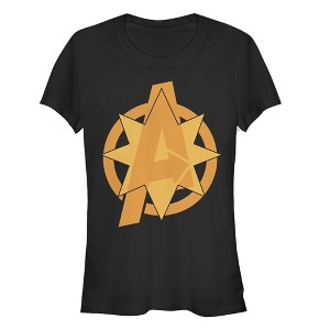 Juniors Womens Marvel Avengers: Endgame Comic Star Logo T-Shirt - 1 of 3