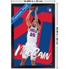 Trends International NBA Philadelphia 76ers - Jared McCain 25 Framed Wall Poster Prints - 3 of 4