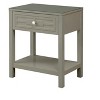 NicBex Modern Nightstand with Single Drawer and Open Lower Shelf Minimalist Bedside Table End Table for Bedroom, Living Room - 3 of 4