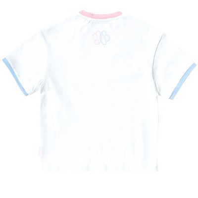 Bits & Bows Kids Girls' Love Tennis Crewneck T-Shirt, White 5/6 — фото 3