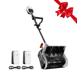 Litheli 40V 4Amp U20 Brushless Electric Cordless Snow Shoevel Battery Powered Snow Blower With Battery: Rechargeable, No Assembly Required - 1 of 4