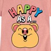 Girls' - Instant Message - Happy As A Quokka Fitted Short Sleeve Graphic T-Shirt - 2 of 4