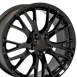 OE Wheels LLC CV22C-19085-5475-56B Black Wheel Painted (19 x 8.5 inches /5 x 120 mm, 56 mm Offset) - 1 of 3