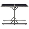 vidaXL Patio Table, Anthracite 43.3"x20.9"x28.3" Glass and Poly Rattan - 2 of 4