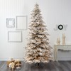 Nearly Natural 9-ft Flocked Grand Northern Rocky Fir Artificial Christmas Tree with 8208 Warm Cluster (Multifunction) - 4 of 4