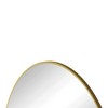 FONTOI 36" Wall Mirror Circular Metal Frame Modern Vanity Mirror Decorative Accent Piece for Bedroom Bathroom Living Room and Entryway, Gold - 2 of 4
