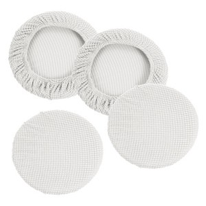Unique Bargains 11" Round Washable Bar Stool Cover for Diameter 11"-16" Chair 4 Pcs - 1 of 4