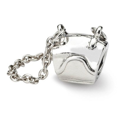 Black Bow Jewelry Sterling Silver Shoulder Bag Bead Charm