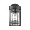 Chloe Lighting Jefferson Transitional 1 Light Textured Black Outdoor Wall Sconce 9"Tall - 4 of 4