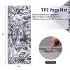 MaseiKar Yoga Mat, Exercise Yoga Mat Print with Non-Slip Design, Professional TPE Exericise Mat, 72" x 24" Multi-Purpose Workout Mat for Women - 2 of 4