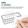 LunaLulinlk Stainless Steel Kitchen Sink Caddy Organizer With Self Adhesive Hooks Over The Sink Drying Basket Rack - 3 of 4