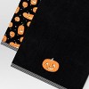 2pk Halloween Jack-O-Lantern Hand Towel Set Black - Hyde and EEK! Boutique™ - 3 of 4