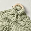 Soft Knit Baby Security Blanket with Wood Ring - Hearth & Hand™ with Magnolia - 3 of 3