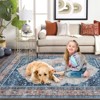 Area Rug Machine Washable Soft Non Shedding Non Slip Floor Carpet Boho Vintage Floral Throw Rug for Bed Room Dining - 2 of 4