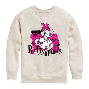 Boys' - Disney - Pretty And Punk Graphic Long Sleeve Fleece Sweatshirt - 1 of 4