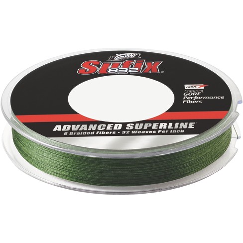 Sufix 300 Yard 832 Advanced Superline Braid Fishing Line - 50 lb. - Low-Vis  Green