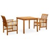 vidaXL Garden Dining Set Wooden Solid acacia wood Seats 2 - 2 of 4