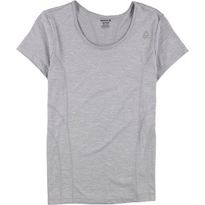 Reebok Womens Varigated Heathered Basic T-Shirt, Grey, X-Large - 1 of 1