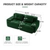 PexFix Modern L-Shaped Modular Sectional Sofa for Living Room Corduroy Fabric 2-Seater Couch with Deep Seat Pearl-like piping Anti-slip - 3 of 4