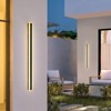 Rennnsan Kavone 23"/ 39"/ 59"/ 70" H Hardwired Liner Stainless Metal Industrial LED Dimmable Wall Sconce in Black - 2 of 4