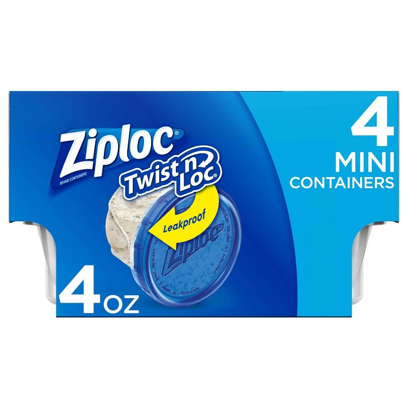 Ziploc Twist &#39;n Loc Mini containers - 4ct, 1 of 18