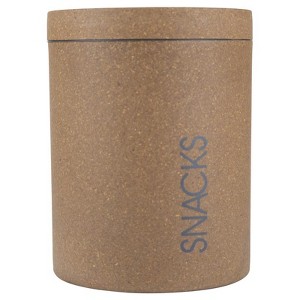 Loopy Products Brown Molded Bamboo Treat Canister For All Pets - Case of 1 - 77 oz - 1 of 1