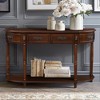 Bella Depot Curved 52" Half Moon Sofa Console Table with 2 Drawers and Open Shelf - 2 of 4