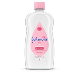 Johnson's Baby Body Pure Mineral Oil, Gentle & Soothing Massage Oil for Dry Skin - Original Scent - 20oz - 1 of 4