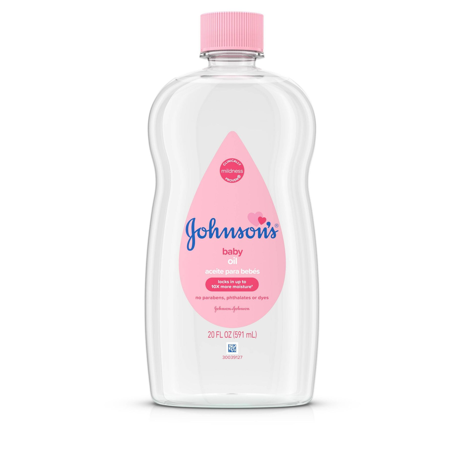 Johnson's Baby Body Pure Mineral Oil, Gentle & Soothing Massage Oil for Dry Skin - Original Scent - 20oz