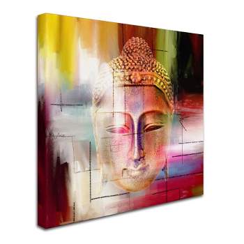 Trademark Fine Art -Mark Ashkenazi 'Buddha Face 4' Canvas Art