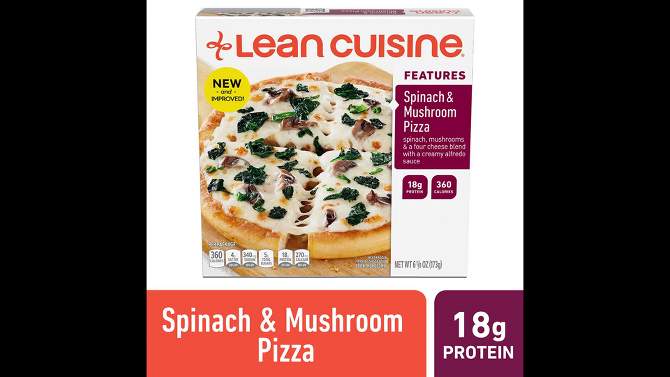 Lean Cuisine Protein Kick Spinach &#38; Mushroom Frozen Pizza - 6.1oz, 2 of 12, play video