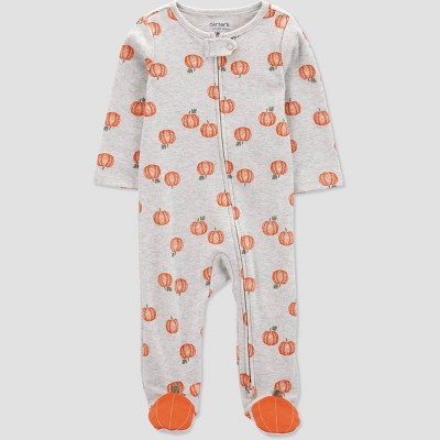 Image of Carter's Just One You®️ Baby Pumpkins Sleep N' Play - Orange/Gray 3M