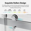NicBex Bypass Shower Door 76"H Frameless Double Sliding Shower Doors with 3/8 inches (10mm) Thick SGCC Tempered Glass for Bathroom - 2 of 4