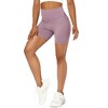 Coolmee Women's Biker Shorts Workout Gym Shorts High Waist Tummy Control Hidden Scrunch Running Yoga - 4 of 4