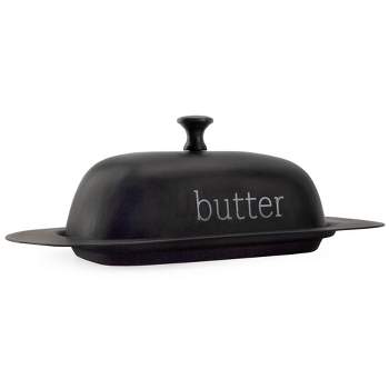 Auldhome Design-Enamelware Butter Dish with Cover