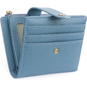 Clotth Wallet for Women - RFID Blocking Vegan Leather Bifold Credit Card Holder with Zipper Coin Pocket  for Everyday Use,Travel & Work - 1 of 4