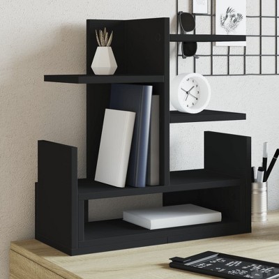 vidaXL Desk Organiser Black 19.3x7.9x20.7" Engineered wood