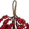 Northlight Berries Artificial Christmas Teardrop Swag - 24" - Red - Unlit - 3 of 4