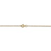 Black Bow Jewelry 0.6mm, 14k Yellow Gold, Cable Rope Chain Necklace - 4 of 4
