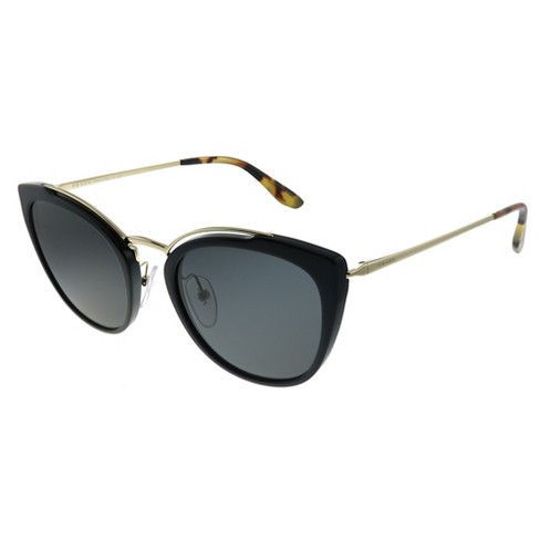 Prada Conceptual Pr20us 1ab5s0 Womens Cat-eye Sunglasses Pale Gold Black  54mm : Target