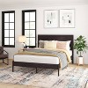 Taylor & Logan Queen Amara Wooden Platform Bed with Headboard Dark Brown: 5-Year Warranty, Wood Frame, 44.5" Height - 3 of 4