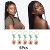 Unique Bargains Christmas Elements Hair Ring Pendants 6 Pcs - 3 of 4