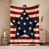 American Flag Flannel Blanket Stars Stripes Patriotic Design,Christmas Gift. - 2 of 4