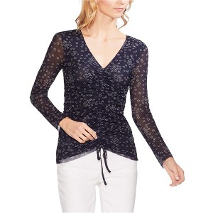 Vince Camuto Womens Mesh Floral Pullover Blouse - 1 of 1