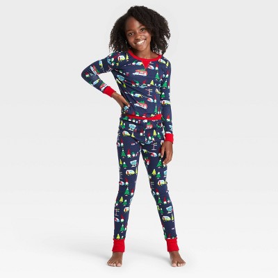 Kids' Holiday Gnome Print Matching Family Pajama Set - Wondershop™ Navy 4