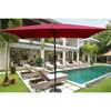 Gulches Burgundy 108 Inch x 72 Inch Rectangular Patio Umbrella with Crank and Tilt Feature - 2 of 4